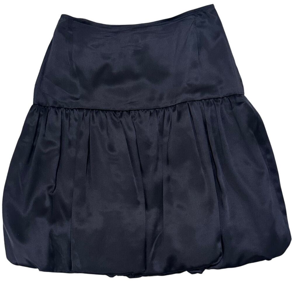 GRETA Bubble Mini Skirt Black Luxury Feminine City Chic LBS, size 8